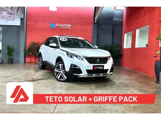 PEUGEOT 3008 1.6 GRIFFE THP 16V GASOLINA 4P AUTOMÁTICO PEUGEOT 3008 1.6 GRIFFE THP 16V GASOLINA 4P AUTOMÁTICO